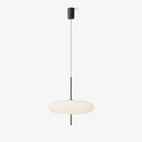 Model 2065 Mid Century Modern Pendant Lamp Opalescent Saucer Suspension Light