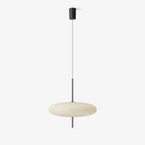 Model 2065 Mid Century Modern Pendant Lamp Opalescent Saucer Suspension Light
