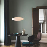 Model 2065 Mid Century Modern Pendant Lamp Opalescent Saucer Suspension Light