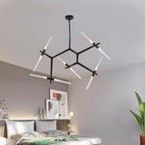 Modern 10 Light Industrial Sputnik Chandelier Glass Globe Pendant Lighting for Living Dining Room