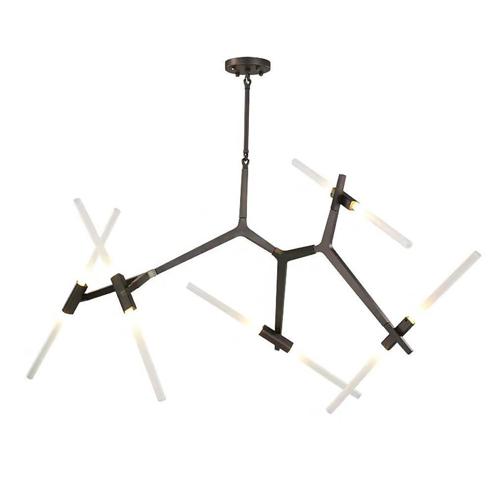 Modern 10 Light Industrial Sputnik Chandelier Glass Globe Pendant Lighting for Living Dining Room