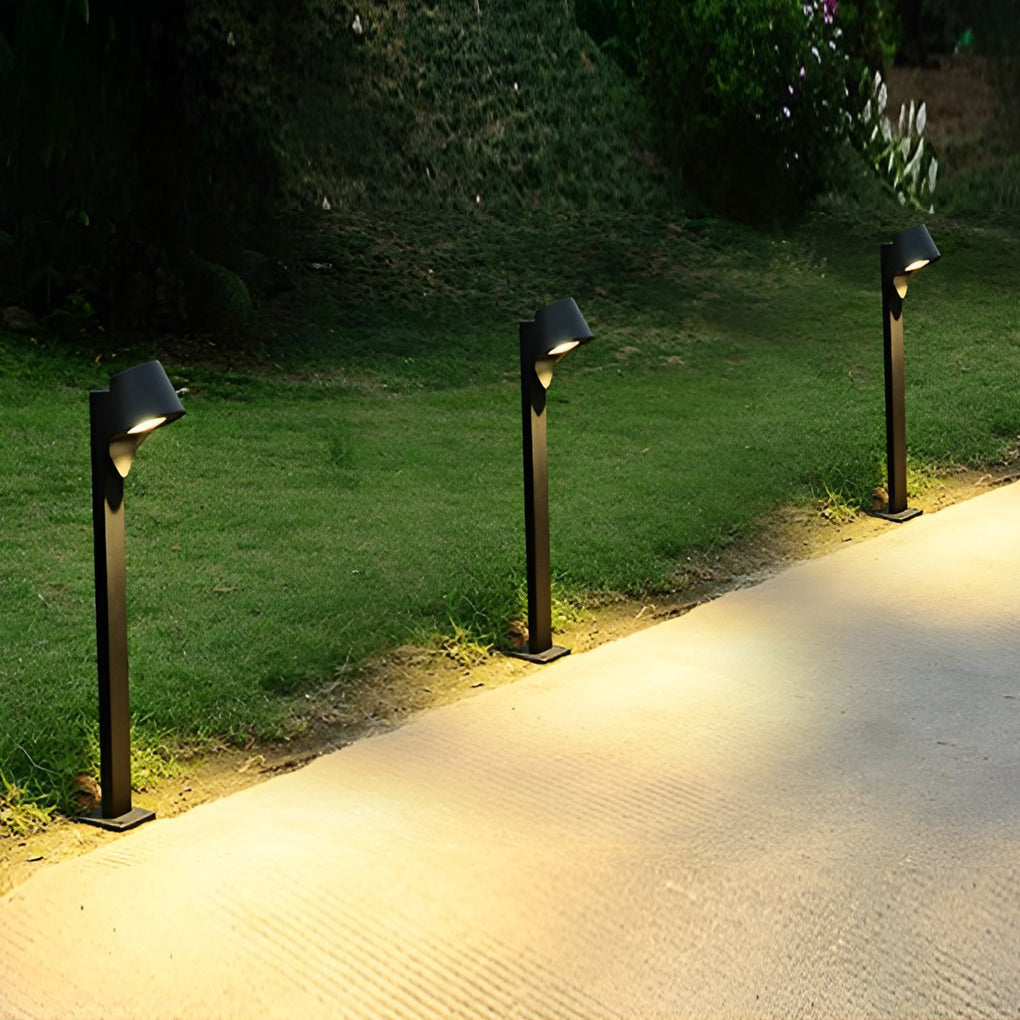 Modern 10W Black LED Outdoor Garden Pathway Light Waterproof Aluminum Landscape Lamp