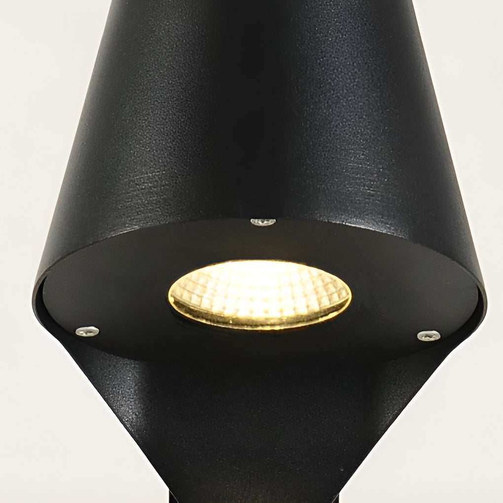 Modern 10W Black LED Outdoor Garden Pathway Light Waterproof Aluminum Landscape Lamp