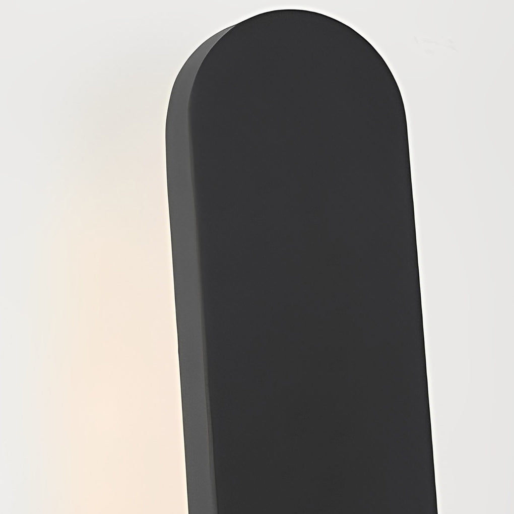 Modern 12 Inch Matte Black Aluminum Armed LED Outdoor Wall Sconce for Exterior Lighting