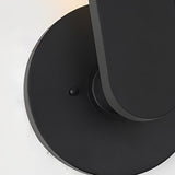 Modern 12 Inch Matte Black Aluminum Armed LED Outdoor Wall Sconce for Exterior Lighting