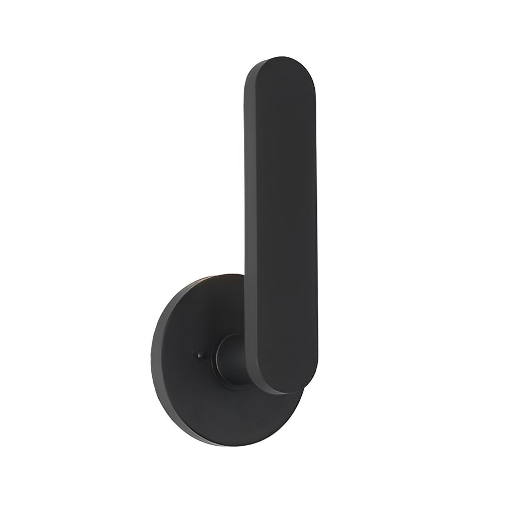 Modern 12 Inch Matte Black Aluminum Armed LED Outdoor Wall Sconce for Exterior Lighting