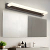 Modern 15.74 Inch Black Linear LED Vanity Light with Mesh Filter for Bathroom Mirror