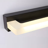 Modern 15.74 Inch Black Linear LED Vanity Light with Mesh Filter for Bathroom Mirror
