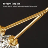 Modern 15 Light Crystal and Copper Sputnik Chandelier Elegant Gold Ceiling Fixture