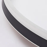 Modern 16 Inch Dimmable Round Ceiling Flush Mount Light with Dual Adjustable Track Spotlights and PMMA Lampshade