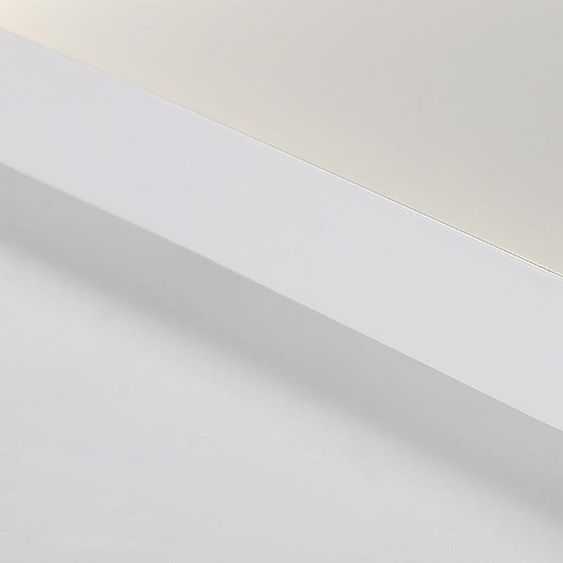 Modern 16 Inch Square Flush Mount Ceiling Light Dimmable LED with Dual Rotatable Spotlights