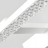 Modern 160 Degree Rotating LED Bathroom Vanity Light with Crystal Effect Acrylic Shade and Color Dimming