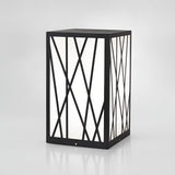 Modern 20W LED Solar Post Lights Square Waterproof Outdoor Pathway Lighting for Garden and Yard