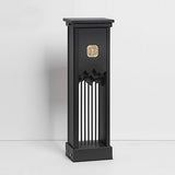 Modern 24 Inch LED Outdoor Pathway Light Waterproof Mountain Design Garden Bollard Lamp in Black