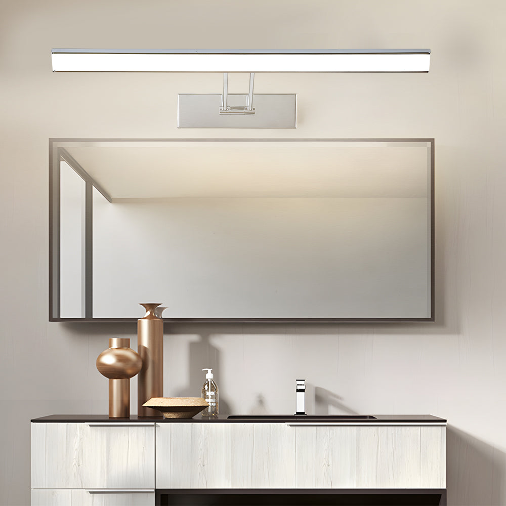 Modern 240 Degree Adjustable Linear LED Vanity Light for Bathroom Mirror Makeup Sconce