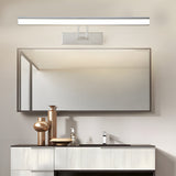 Modern 240 Degree Adjustable Linear LED Vanity Light for Bathroom Mirror Makeup Sconce
