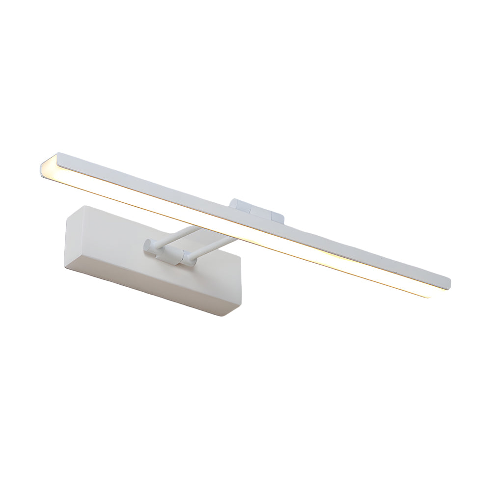 Modern 240 Degree Adjustable Linear LED Vanity Light for Bathroom Mirror Makeup Sconce