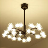 Modern 25 Light Sputnik Glass Globe Cluster LED Chandelier Pendant Light for Dining Room