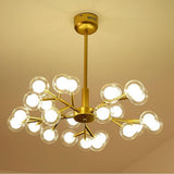 Modern 25 Light Sputnik Glass Globe Cluster LED Chandelier Pendant Light for Dining Room
