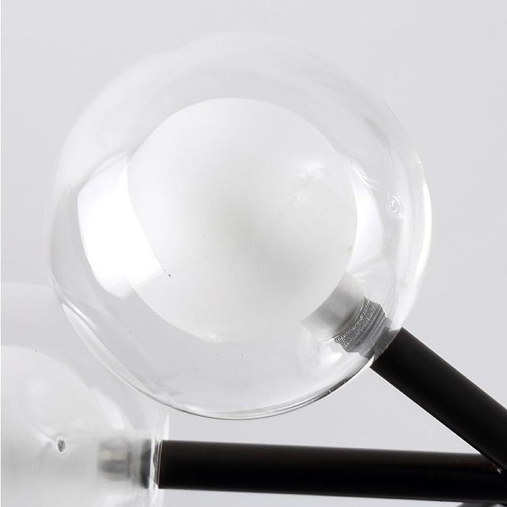 Modern 25 Light Sputnik Glass Globe Cluster LED Chandelier Pendant Light for Dining Room