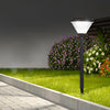 Modern 27.6 Inch Black Solar LED Pathway Light for Outdoor Landscape Gardens