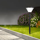 Modern 27.6 Inch Black Solar LED Pathway Light for Outdoor Landscape Gardens