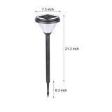 Modern 27.6 Inch Black Solar LED Pathway Light for Outdoor Landscape Gardens