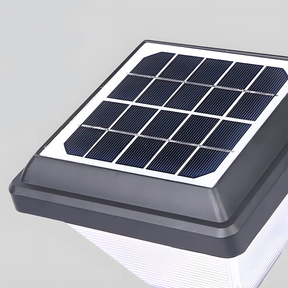 Modern 27.6 Inch Solar Powered Outdoor Landscape Pathway Light in Black for Garden Walkways