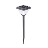 Modern 27.6 Inch Solar Powered Outdoor Landscape Pathway Light in Black for Garden Walkways
