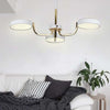 Modern 3 Light Circular LED Chandelier for Kitchen Island and Contemporary Dining Room