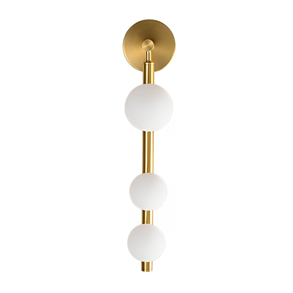 Modern 3 Light Glass Globe Wall Sconce Mid Century G9 Metal Vanity Light Fixture