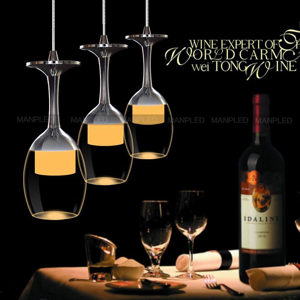Modern 3 Light LED Kitchen Island Chandelier Electroplated Aluminum Pendant Lighting Fixture