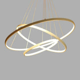 Modern 3 Ring LED Chandelier Dimmable Adjustable Pendant Ceiling Light Fixture