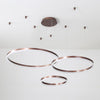 Modern 3 Ring LED Chandelier Dimmable Remote Control Pendant Light for Dining Room