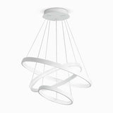 Modern 3 Ring LED Chandelier Round Circular Hanging Ceiling Light for Dining Room