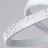 Modern 3 Ring LED Chandelier Round Circular Hanging Ceiling Light for Dining Room