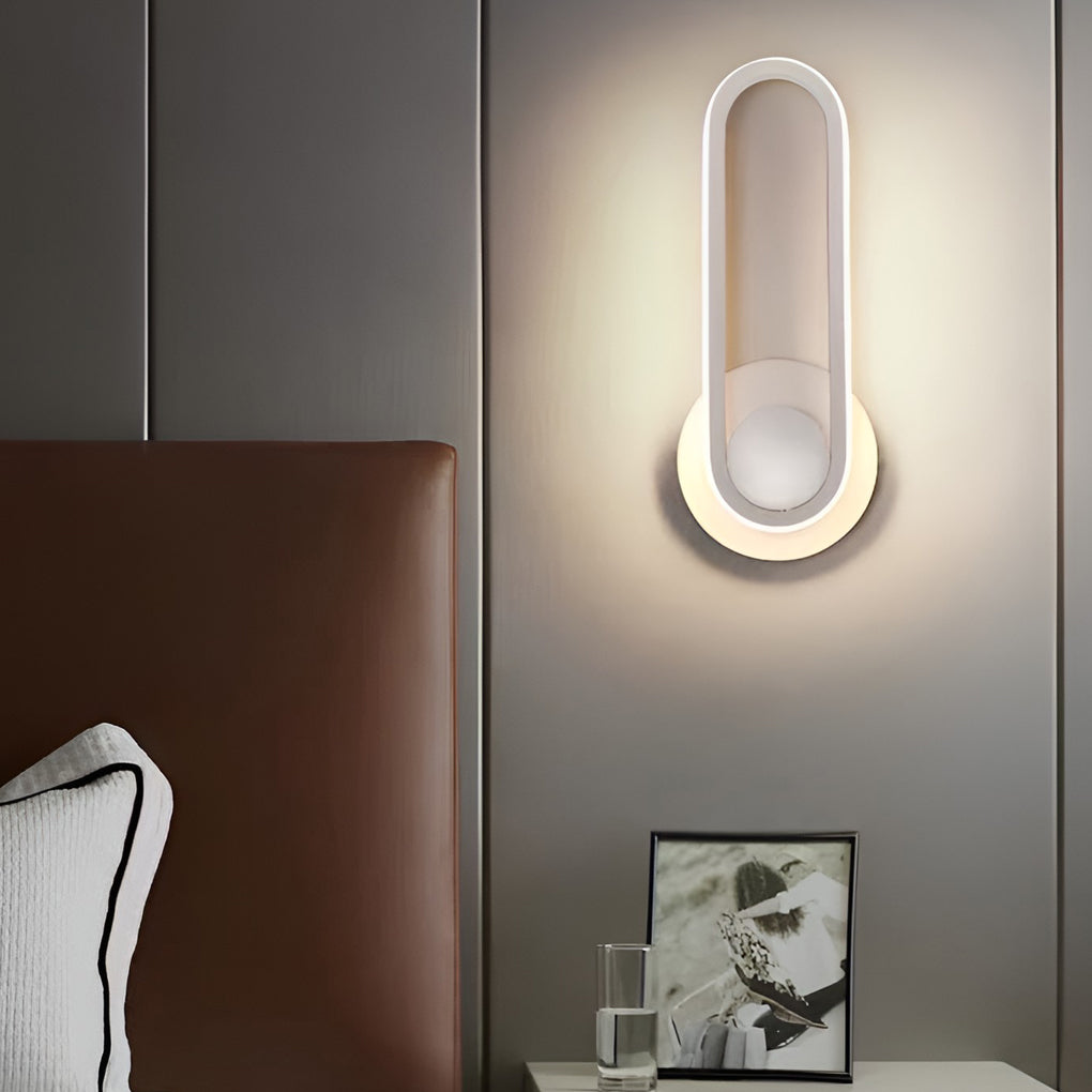 Modern 330 Degree Rotating Rectangular LED Wall Sconce Nordic Style Indoor Lighting
