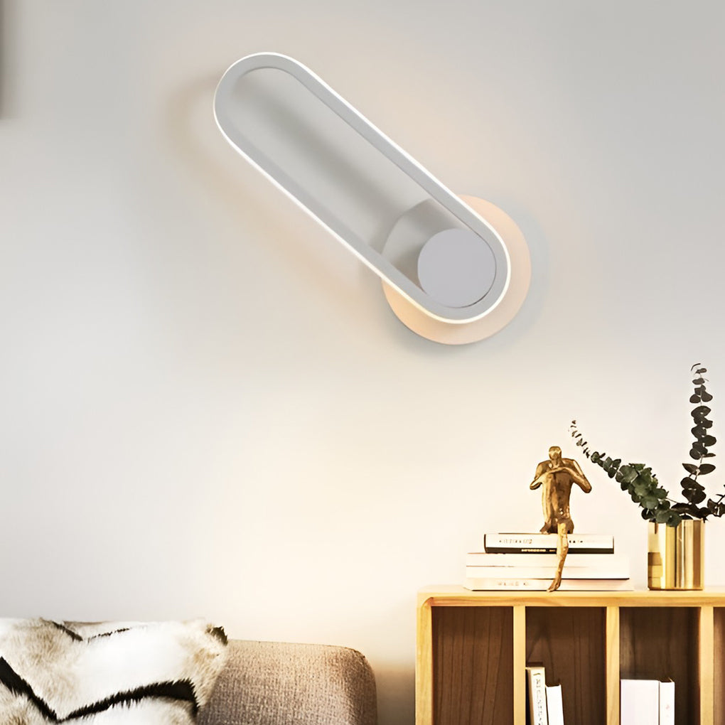 Modern 330 Degree Rotating Rectangular LED Wall Sconce Nordic Style Indoor Lighting