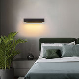 Modern 360 Degree Rotating LED Wall Sconce Minimalist Bedside Lamp for Hallway