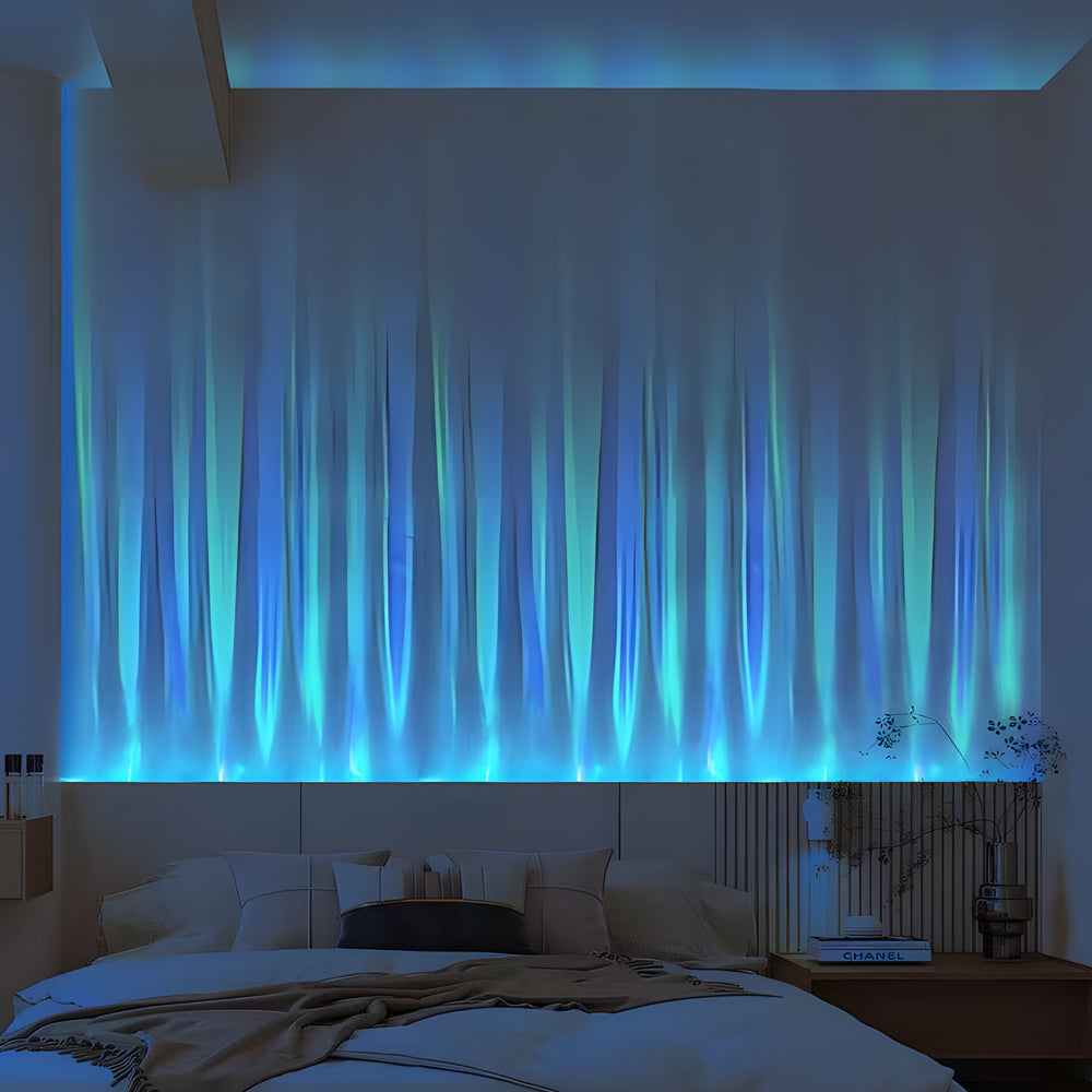 Modern 39.4 Inch Dynamic Ocean Wave LED Wall Washer Light for Living Room and Bedroom