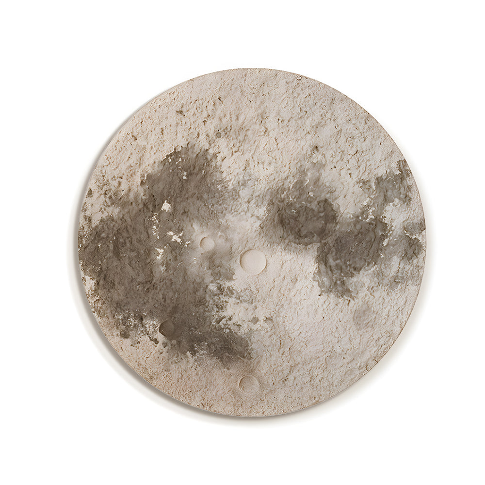 Modern 3D Moon Sandstone LED Wall Art with Voice Control USB Powered Round Light