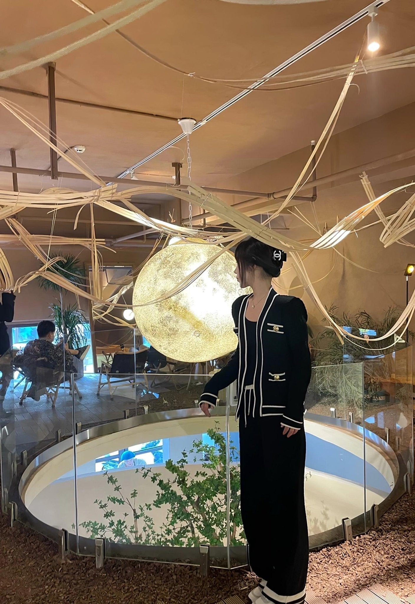Modern 3D Planet Ball Resin Pendant Light for Celestial Bedroom and Living Room Decor