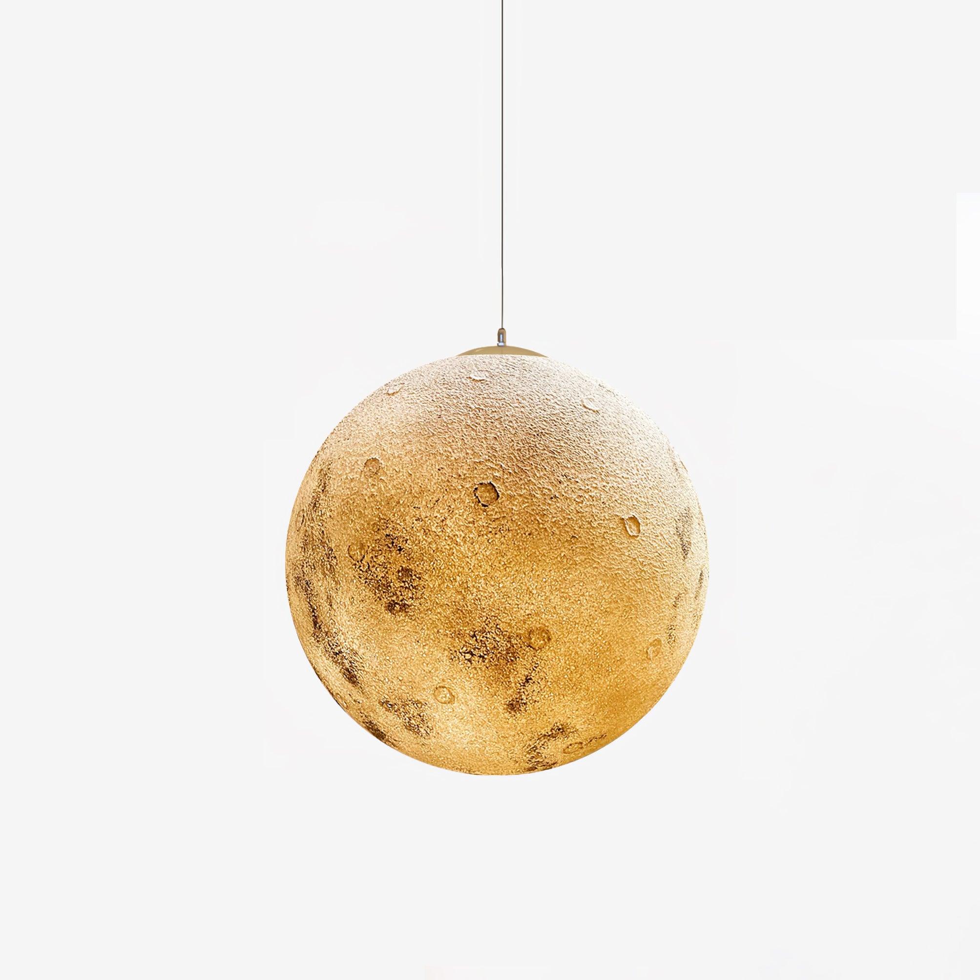 Modern 3D Planet Ball Resin Pendant Light for Celestial Bedroom and Living Room Decor