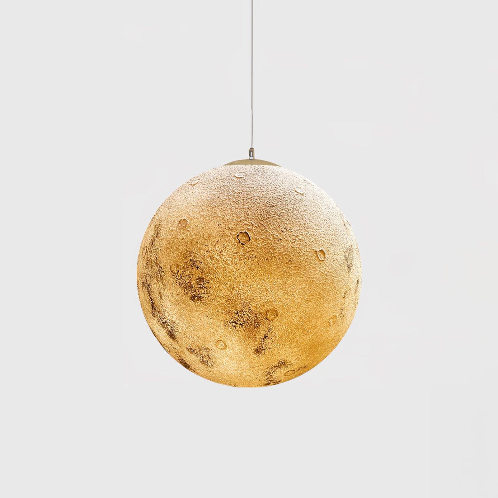 Modern 3D Planet Ball Resin Pendant Light for Celestial Bedroom and Living Room Decor