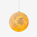Modern 3D Planet Ball Resin Pendant Light for Celestial Bedroom and Living Room Decor