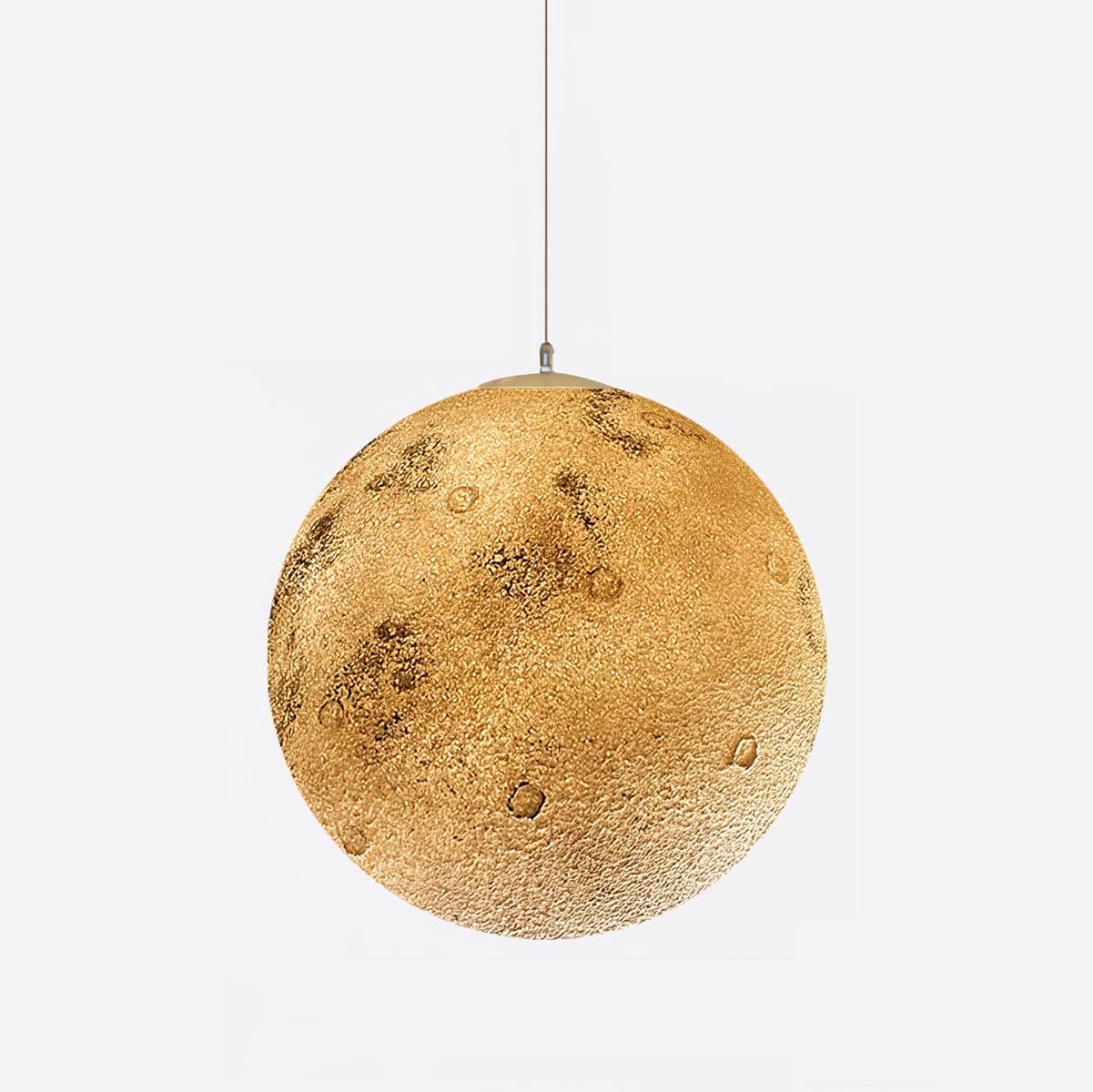 Modern 3D Planet Ball Resin Pendant Light for Celestial Bedroom and Living Room Decor