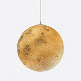 Modern 3D Planet Ball Resin Pendant Light for Celestial Bedroom and Living Room Decor