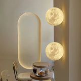 Modern 3D Printed Moon Wall Sconce Celestial LED Indoor Lighting for Bedrooms and Living Rooms
