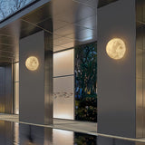 Modern 3D Printed Moon Wall Sconce Celestial LED Indoor Lighting for Bedrooms and Living Rooms