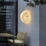 Modern 3D Printed Moon Wall Sconce Celestial LED Indoor Lighting for Bedrooms and Living Rooms
